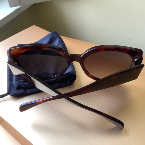 Rag & Bone 58mm Round Sunglasses Havana Brown - Picture 4 of 15